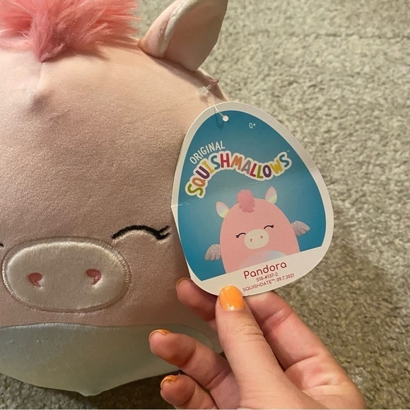 Squishmallow Pandora Unicorn Plush Stuffed Animal NEW Pink Kids Toy - Picture 3 of 5
